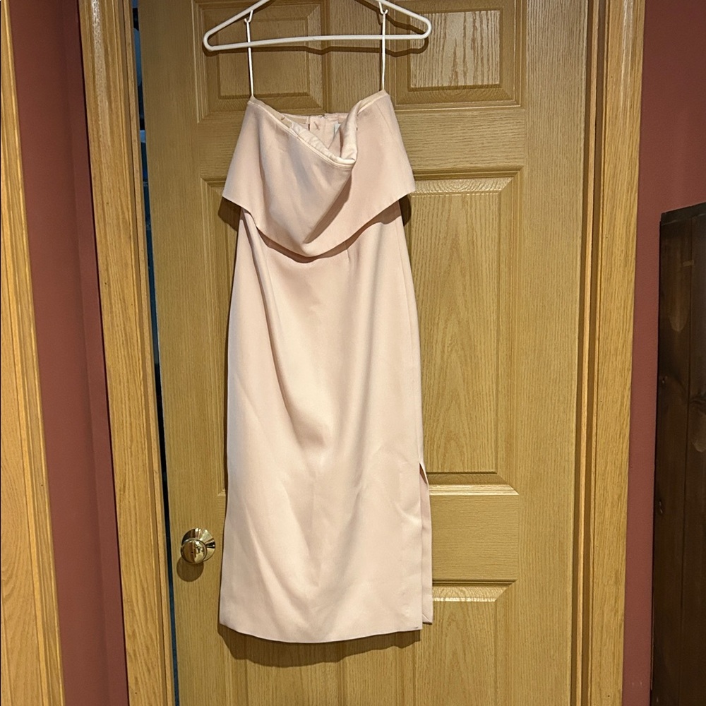 C/MEO Collective Strapless Blush Dress